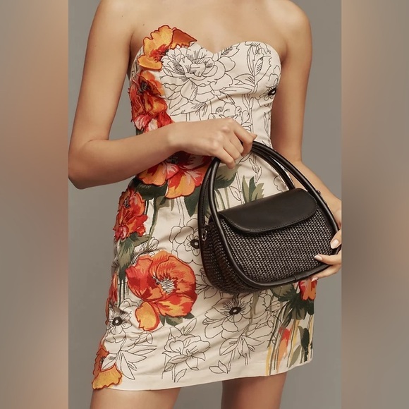 NWT By Anthropologie Sweetheart Embellished Mini Dress - Picture 4 of 4